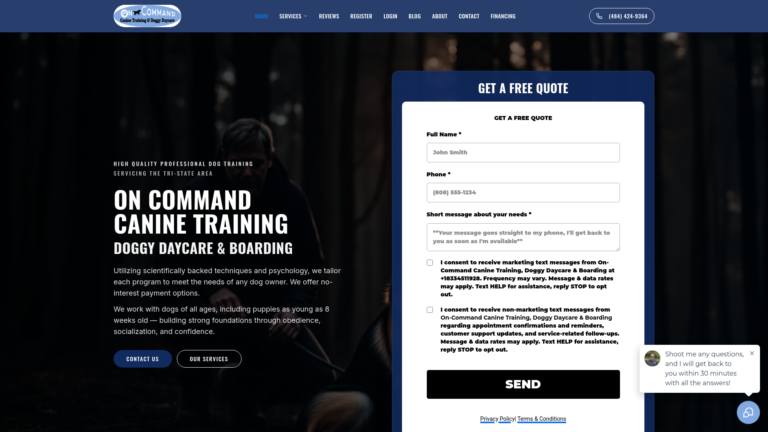 On-Command Canine Training, Doggy Daycare & Boarding
